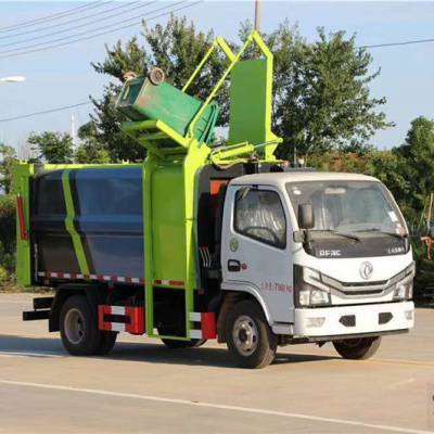 國六東風多利卡掛桶式垃圾車 高效環保的城市環衛解決方案
